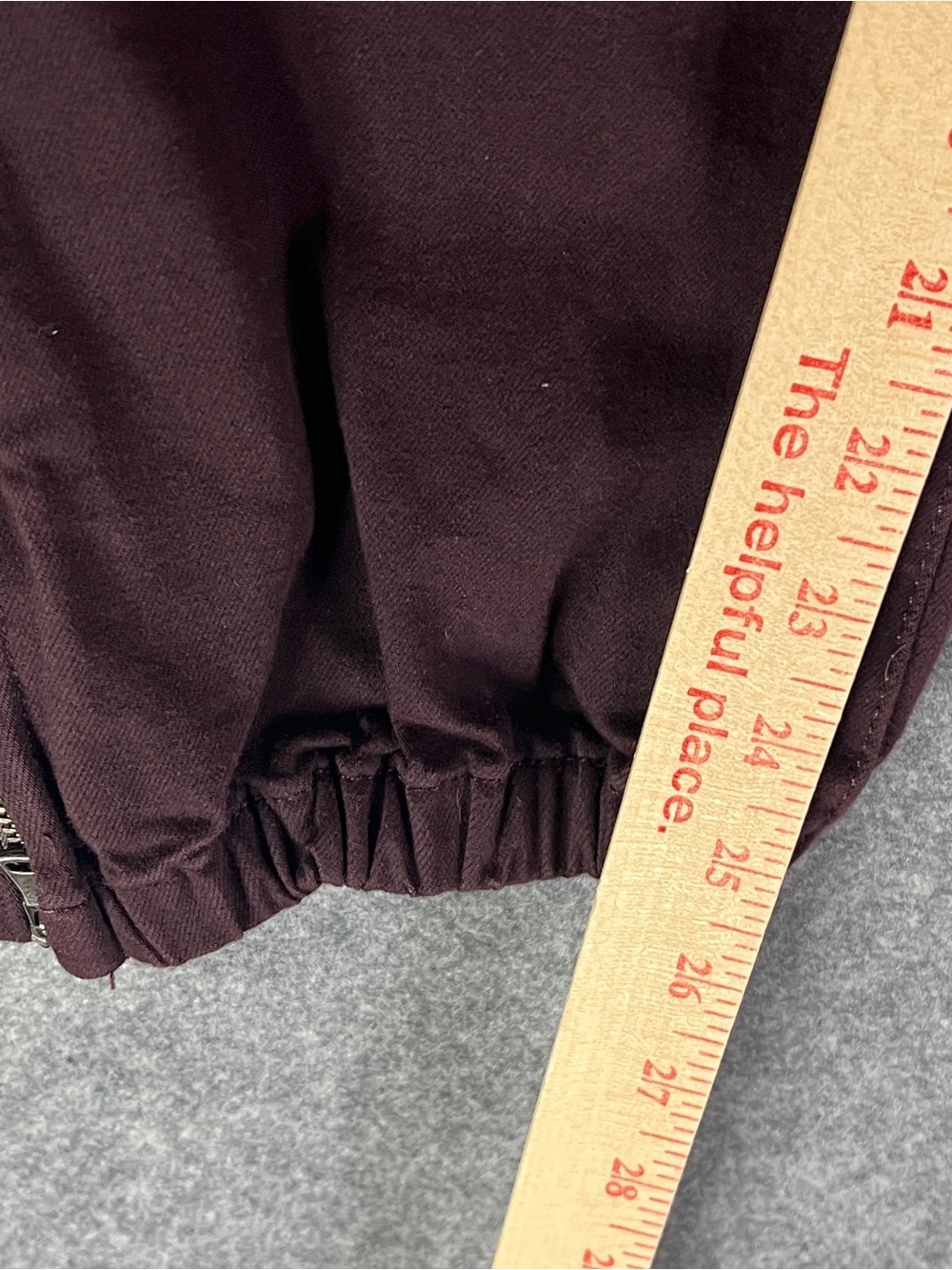 PAIGE Mayslie Jogger Plum Purple Pants Elastic Cuff Zip Ankle Women's 32 - Picture 13 of 15